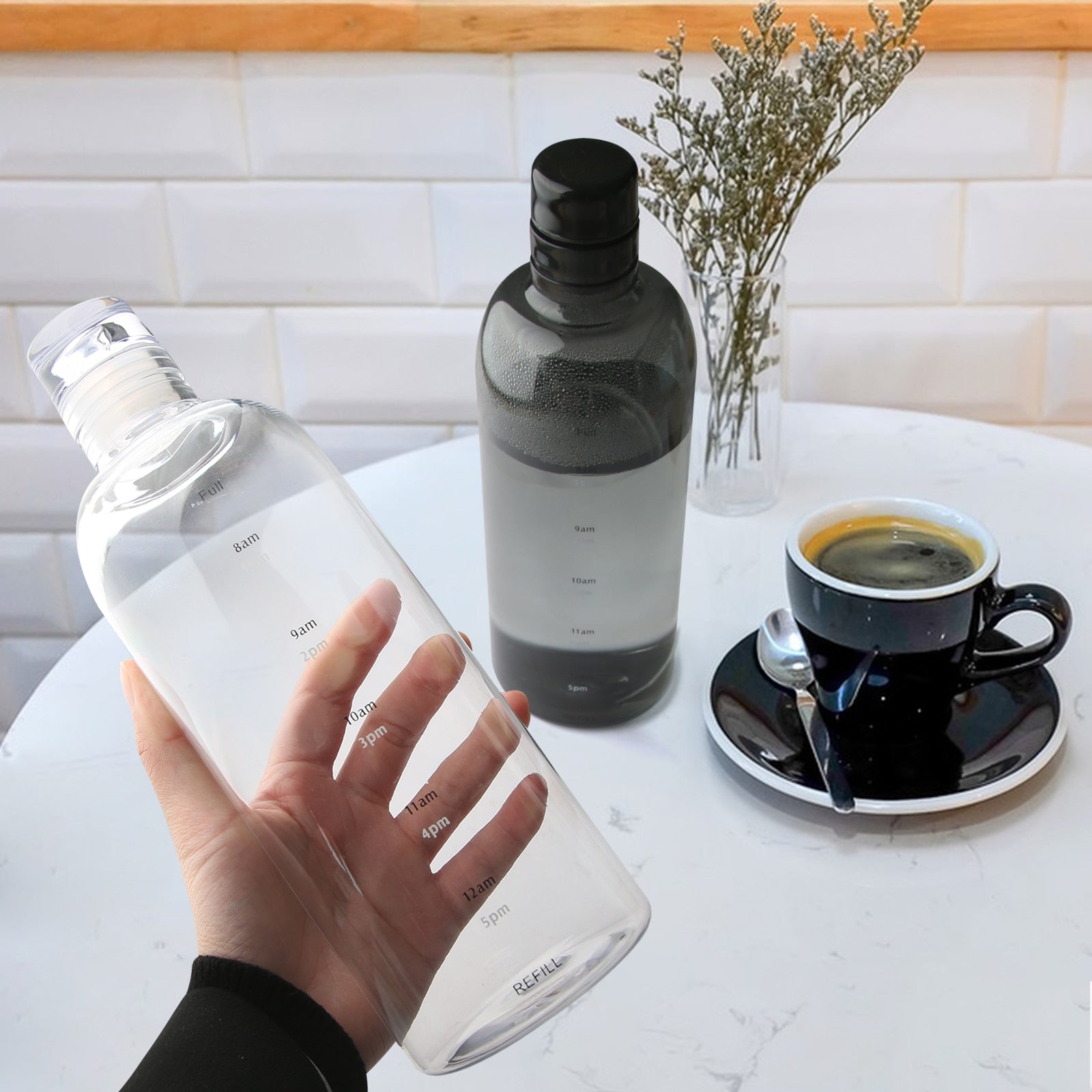 Hydration-Tracking Water Bottle | Leak-Proof Design encalife