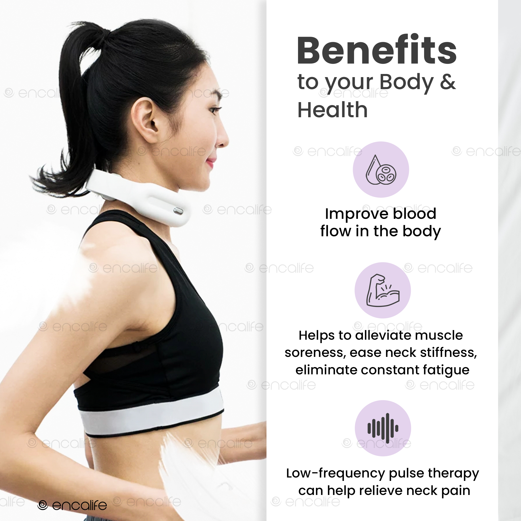 Intelligent Pulse Neck Massager (Heated) encalife