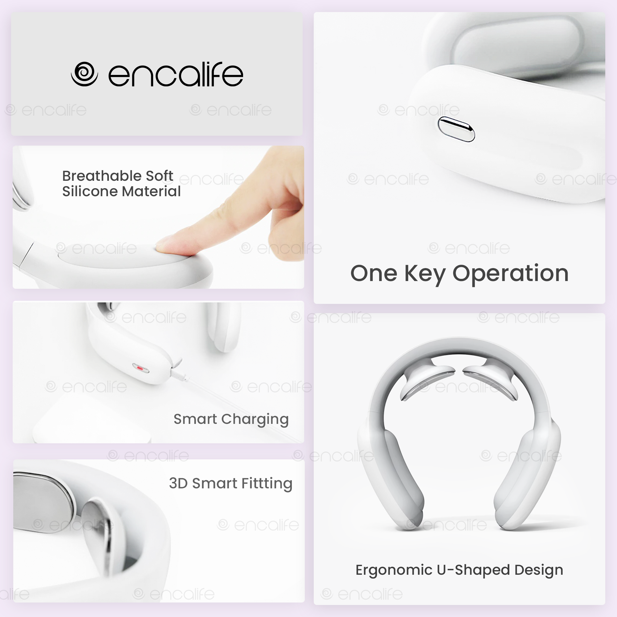 Intelligent Pulse Neck Massager (Heated) encalife