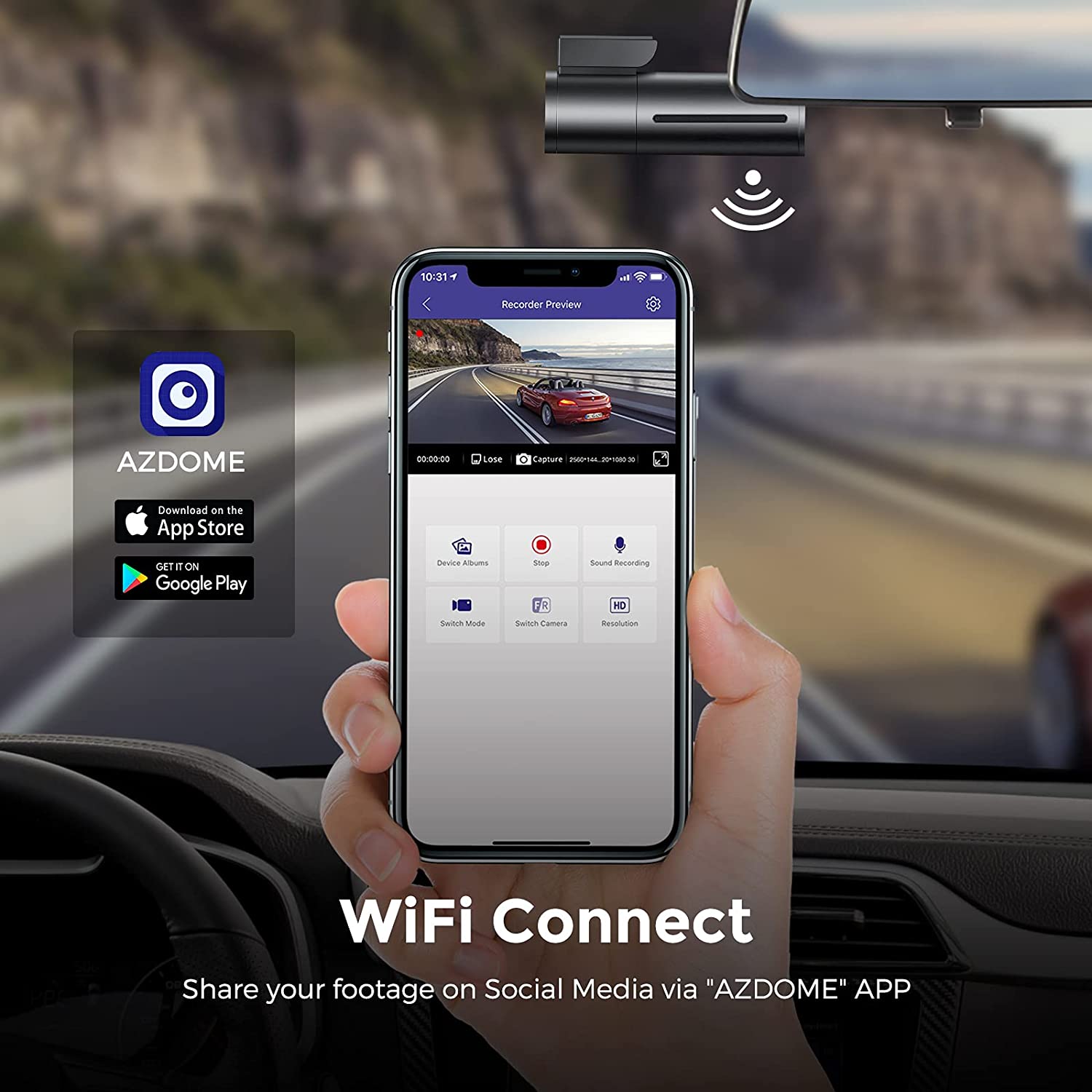 SlimLiner DashCam 4k Front & Rear + FREE 128GB Memory Card