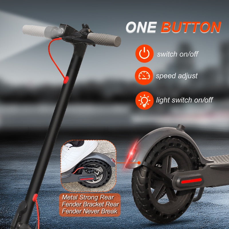Powerful 350W Electric Scooter | Anti-Skid Technology encalife