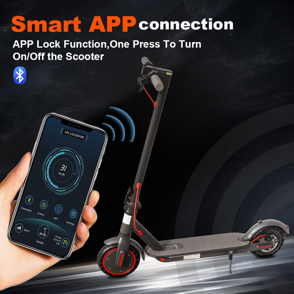 Powerful 350W Electric Scooter | Anti-Skid Technology encalife