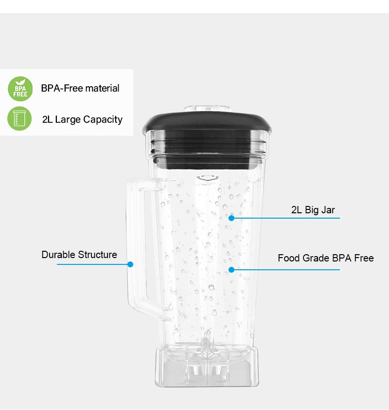 Electric Blender | 2,200W | High-Power