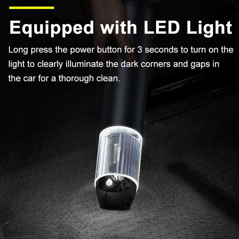 Powerful Handheld Vacuum | With LED Light encalife