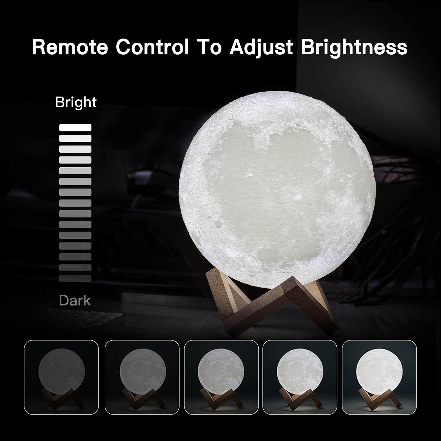 3D Moon Night Light Lamp