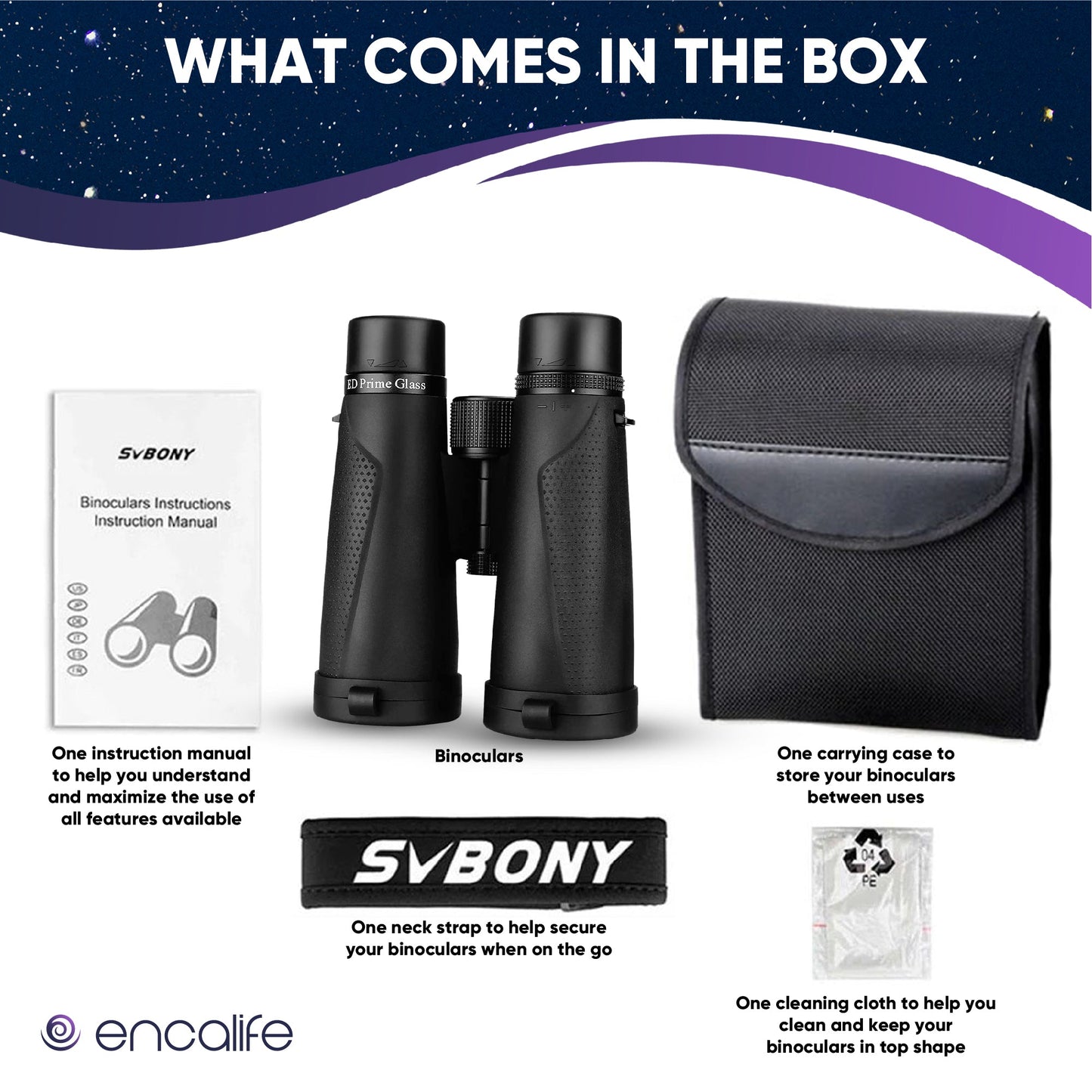 Extra-Low Dispersion Binoculars | ENBI202 encalife