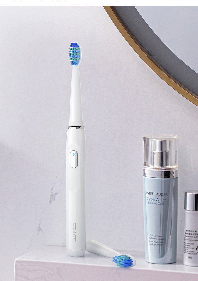 Electric Toothbrush | White | Includes 8 Heads encalife