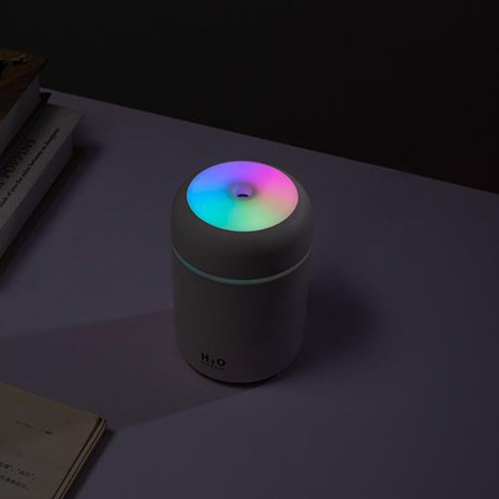 Mini Air Humidifier | 300ml | With Multi-Colored Atmospheric Lighting encalife