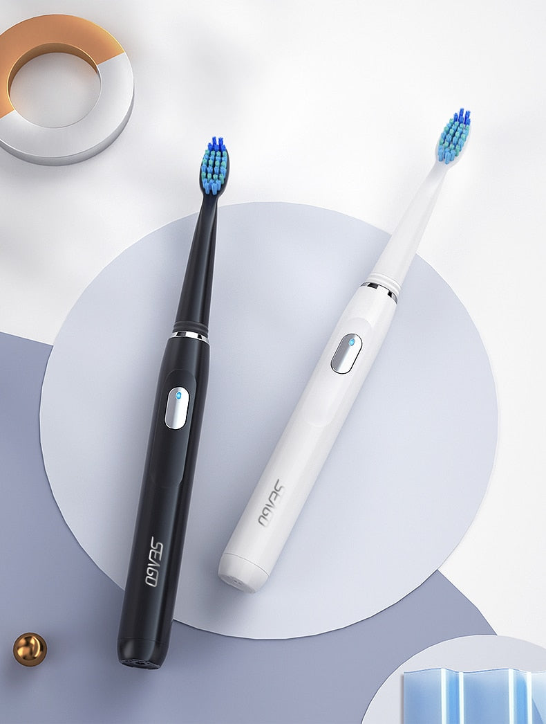 Electric Toothbrush | White | Includes 8 Heads encalife