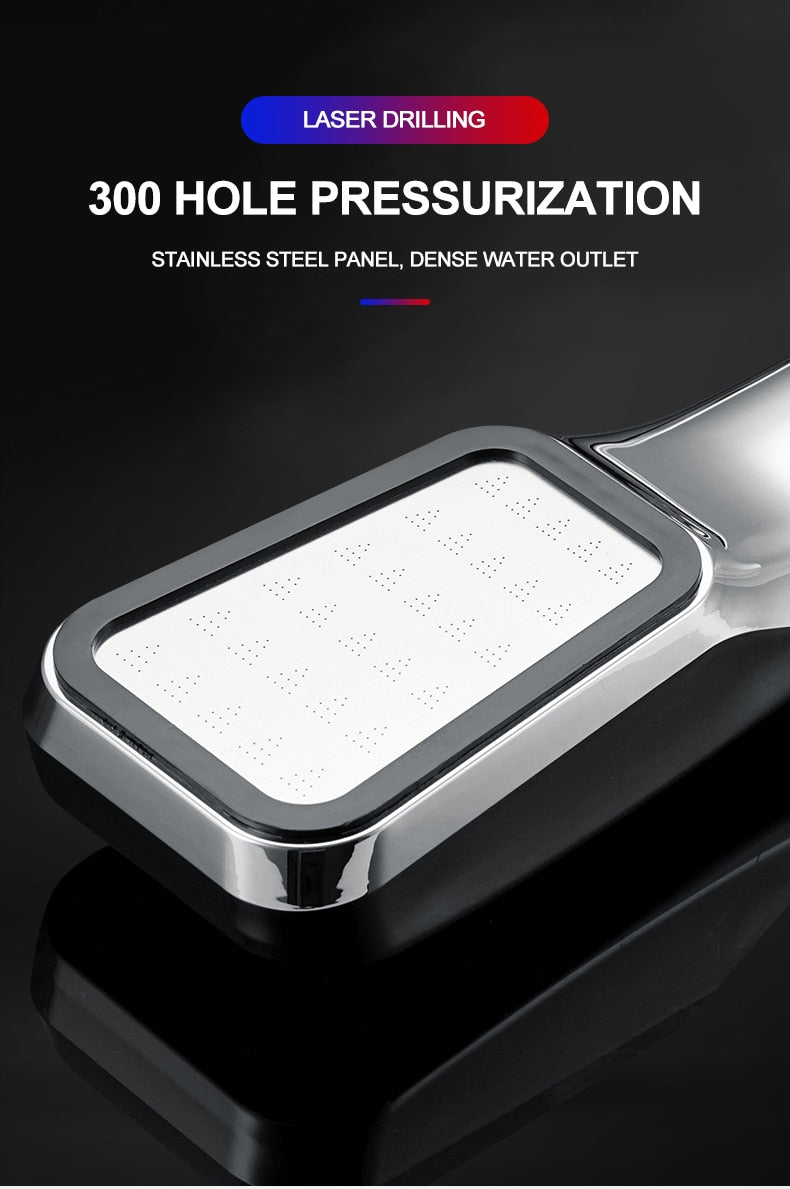 Shower Head With 300 Holes | High-Pressure Water Flow encalife