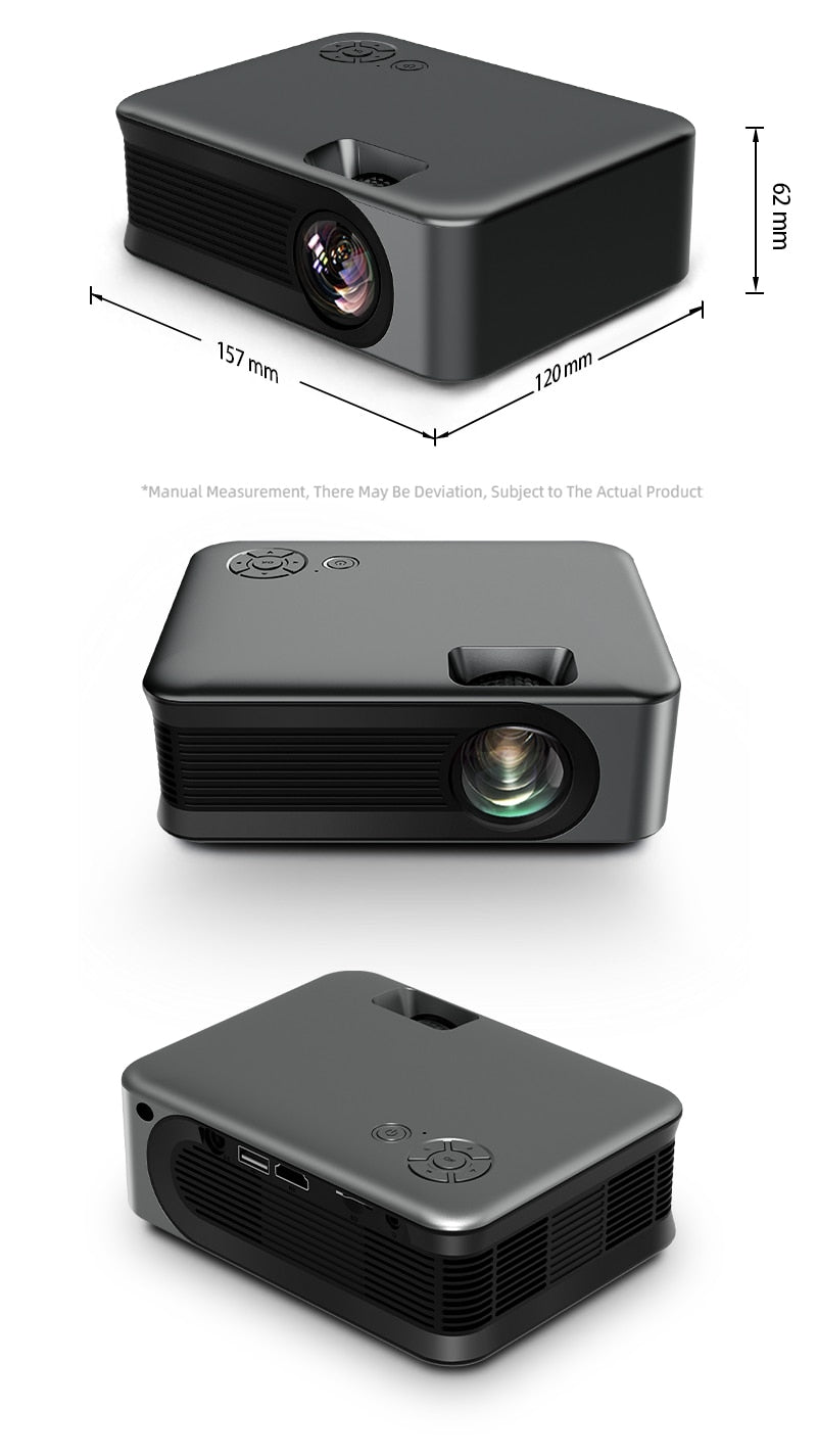 Portable 4K Mini Projector for Bedroom encalife