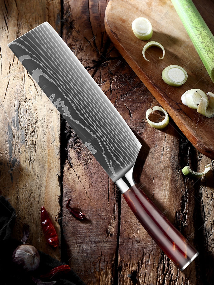 10-Piece Professional Knife Set | With Sharp Blades encalife