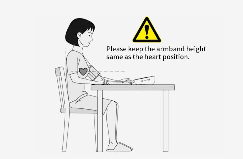 Digital Blood Pressure Monitor | Portable Monitor with LED Display encalife