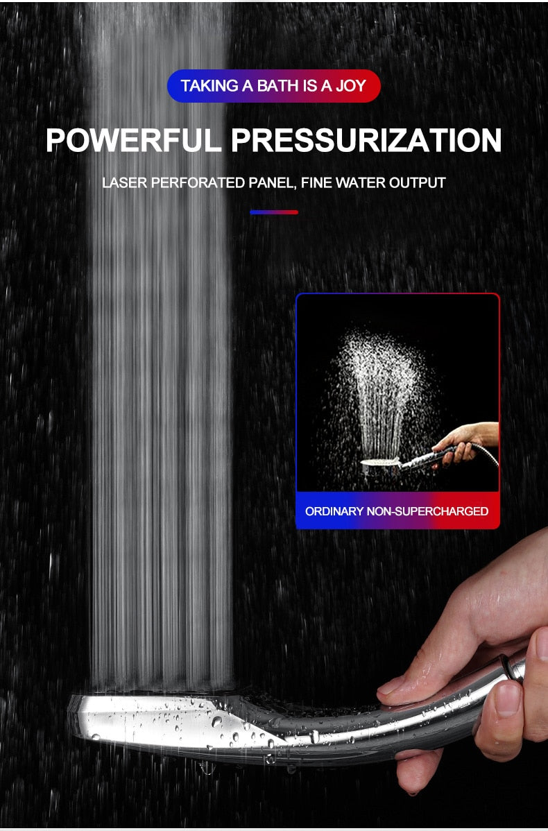 Shower Head With 300 Holes | High-Pressure Water Flow