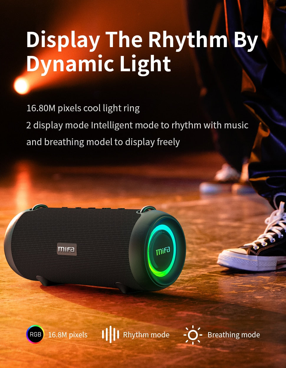 Bluetooth Speaker | 60W Rhythm Light Display