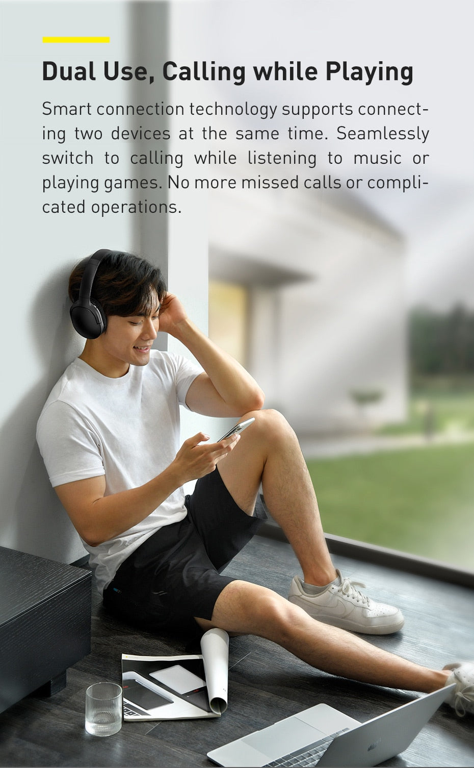 Bluetooth Headphones | Crystal Clear Sound Quality