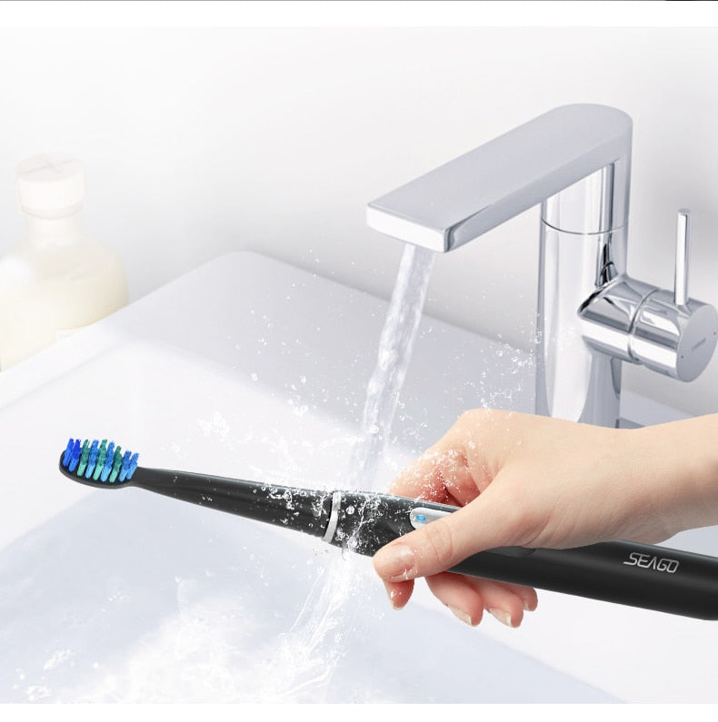 Electric Toothbrush | White | Includes 8 Heads encalife