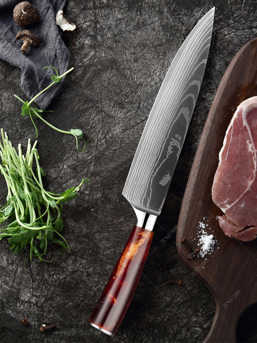 10-Piece Professional Knife Set | With Sharp Blades encalife