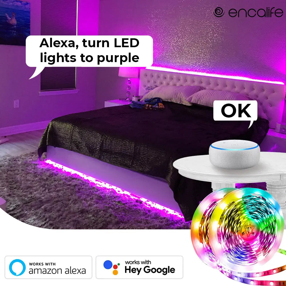 ambience LED Light Strips (32.8 Feet) encalife