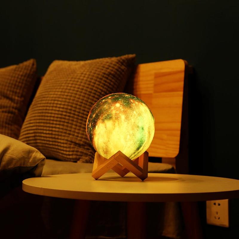 3D Galaxy Moon Night Light Lamp encalife