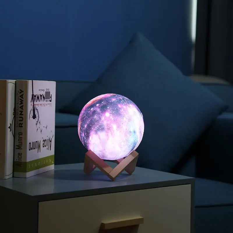 3D Galaxy Moon Night Light Lamp encalife