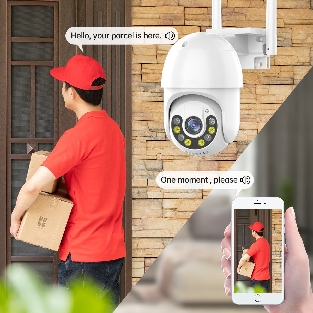 Smart Surveillance Security Camera | Remote Controlled 2-Way Audio System encalife