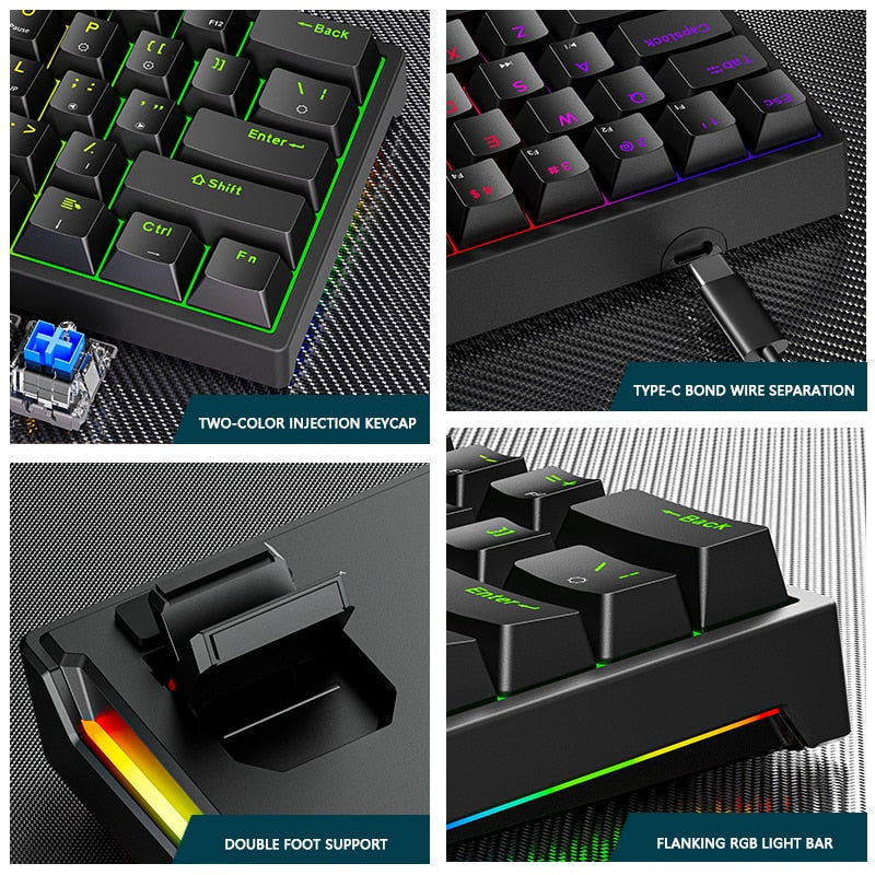 61-Key Gaming Keyboard | With RGB Backlighting encalife