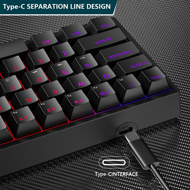61-Key Gaming Keyboard | With RGB Backlighting encalife