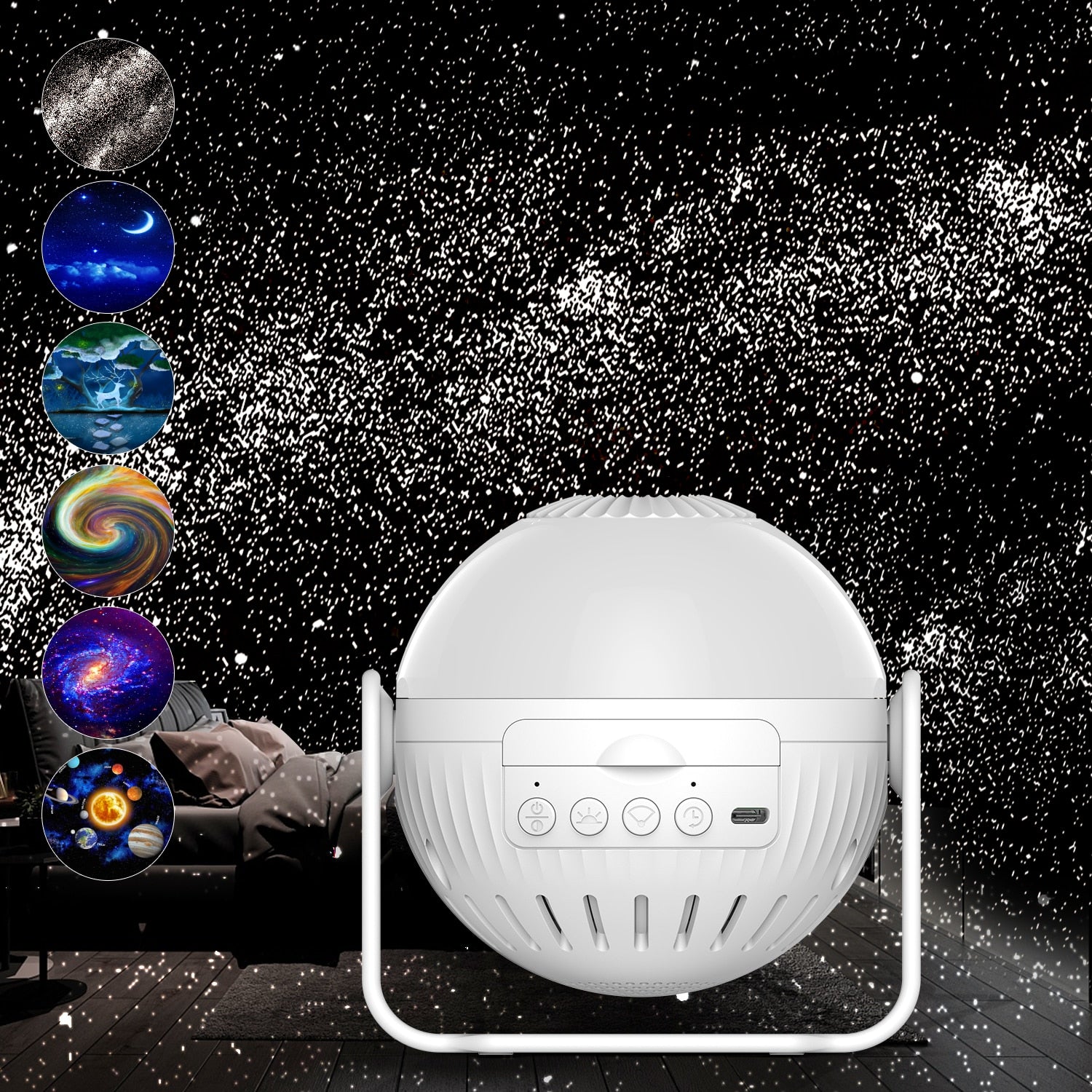 Planetarium Galaxy Projector | 6 In 1 LED Lamp