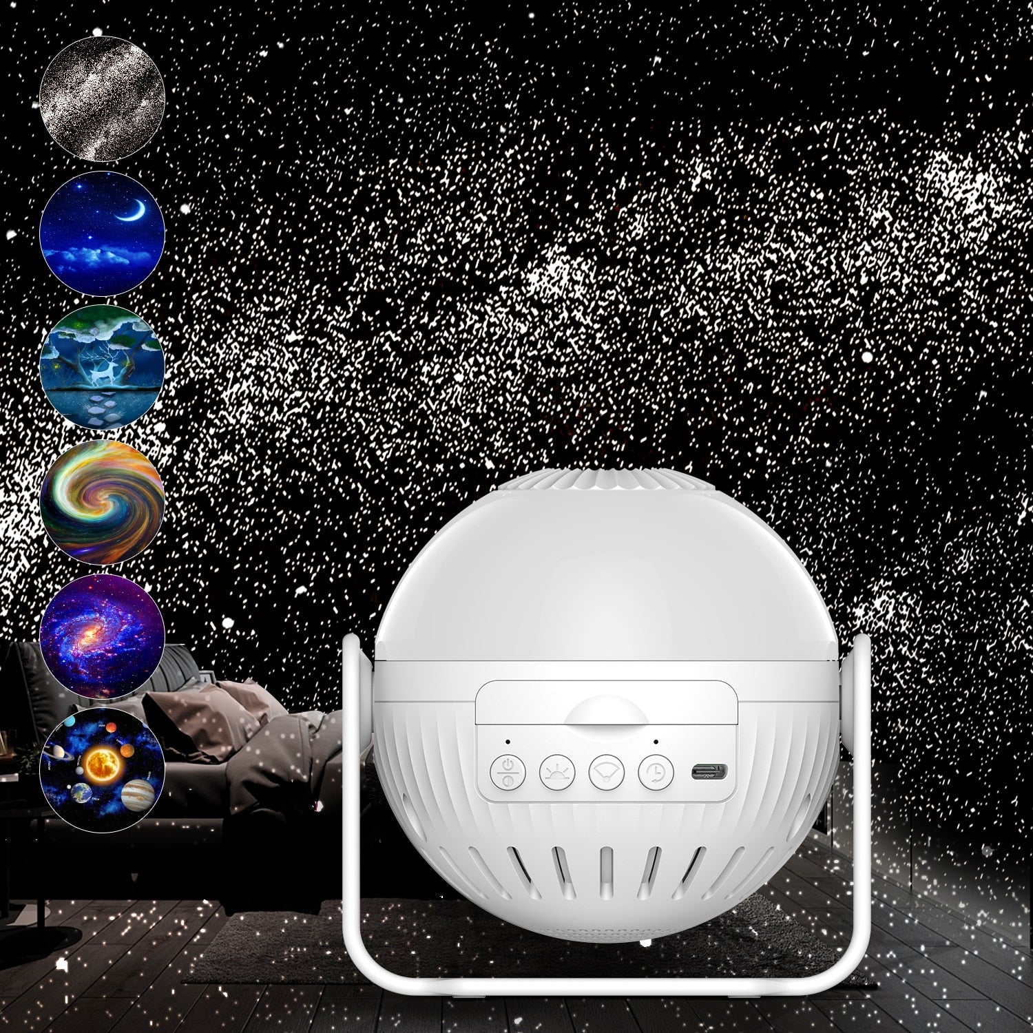 Planetarium Galaxy Projector | 6 In 1 LED Lamp encalife