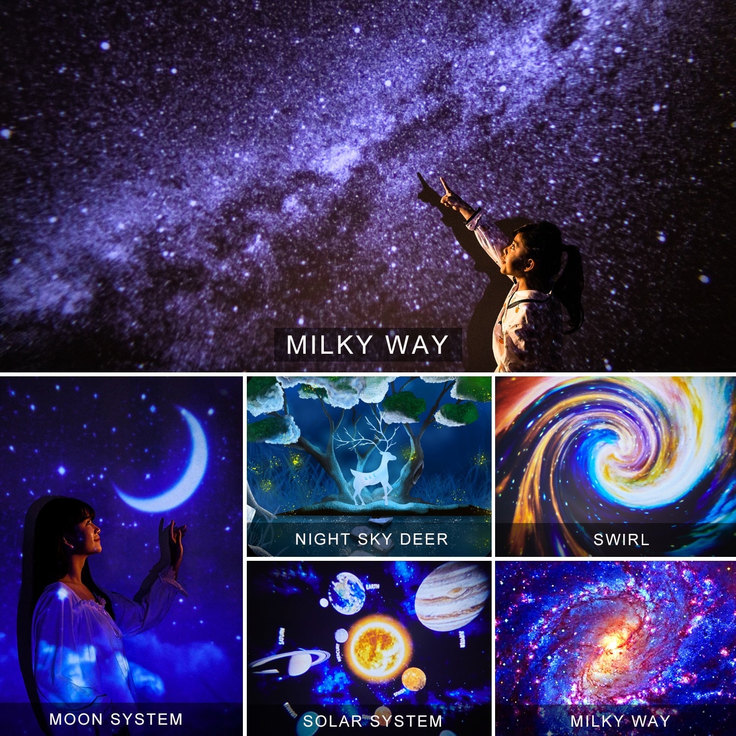 Planetarium Galaxy Projector | 6 In 1 LED Lamp encalife