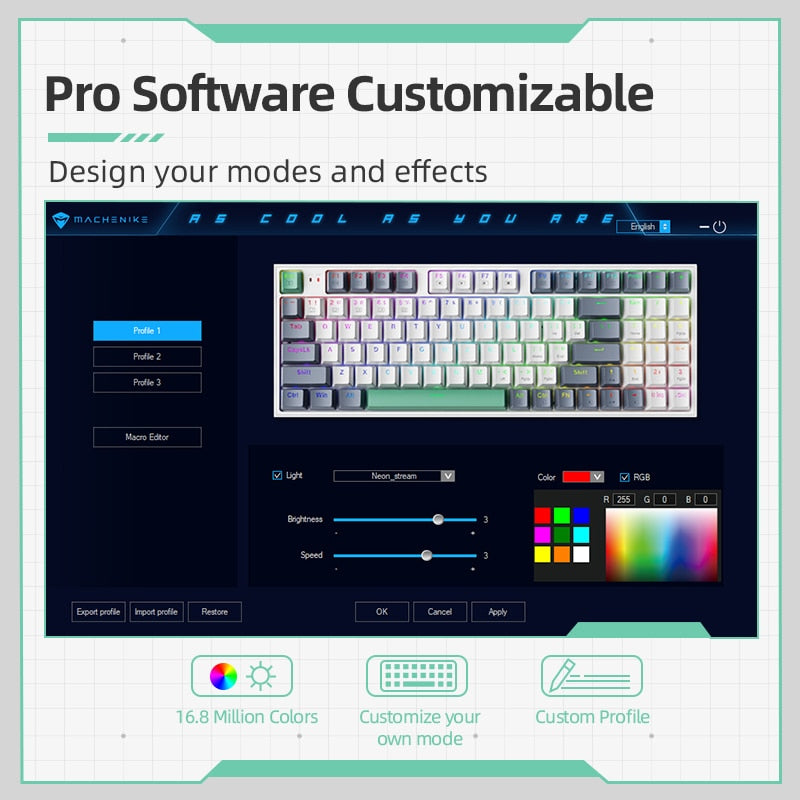 The Ultimate Gaming Keyboard | With Hot Swappable Keys encalife