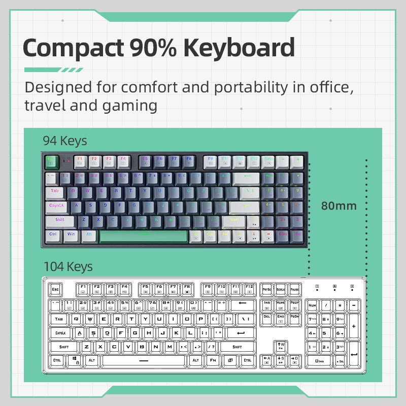 The Ultimate Gaming Keyboard | With Hot Swappable Keys encalife