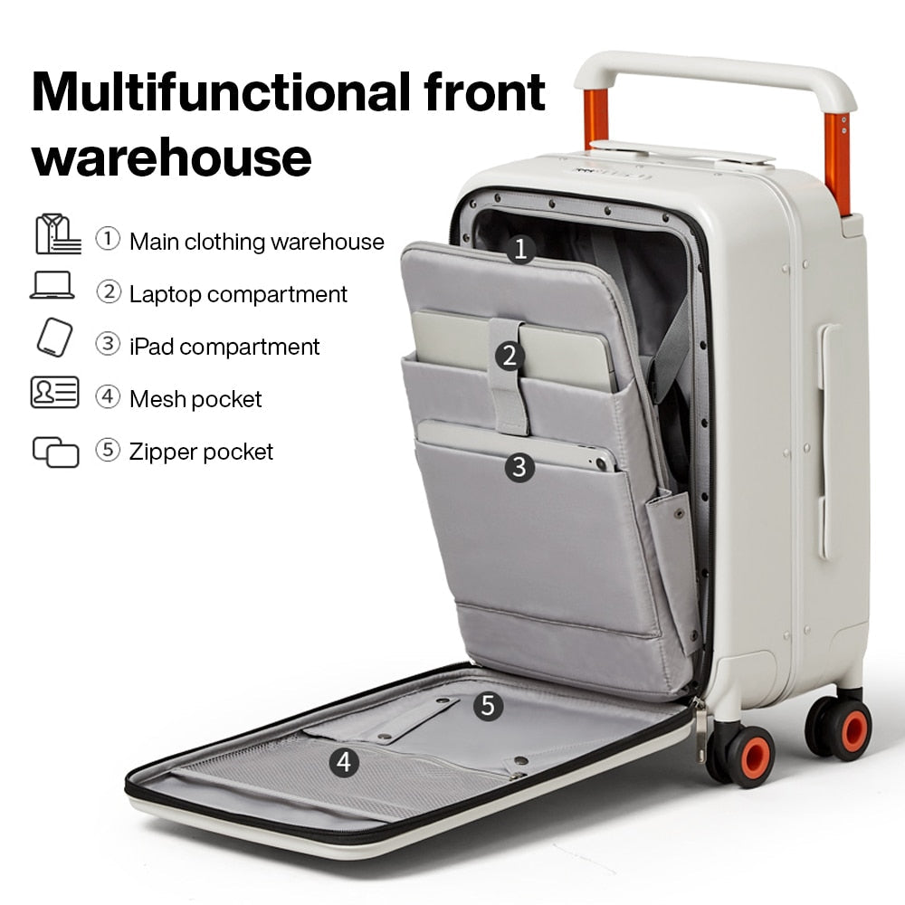 Sleek Luggage | Trendy Carry-On Suitcase encalife