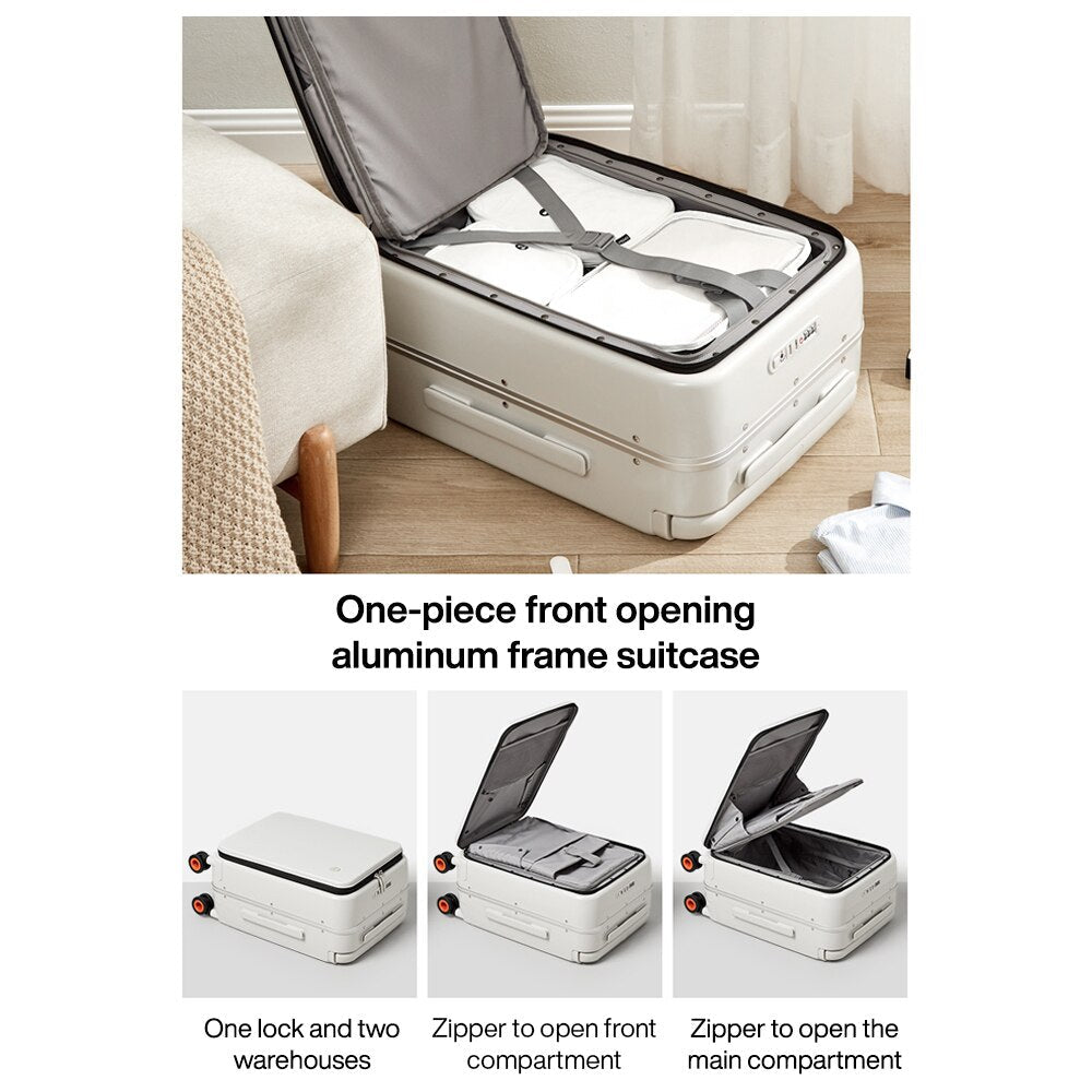 Sleek Luggage | Trendy Carry-On Suitcase encalife
