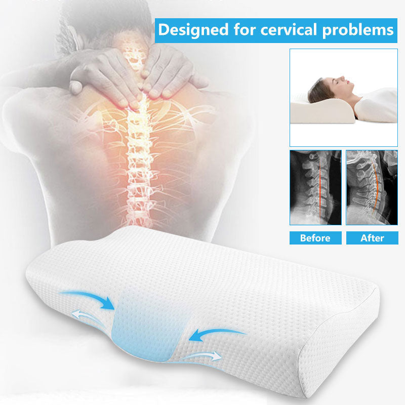 Memory Foam Pillow | Soft Memory Foam Massage Pillow encalife