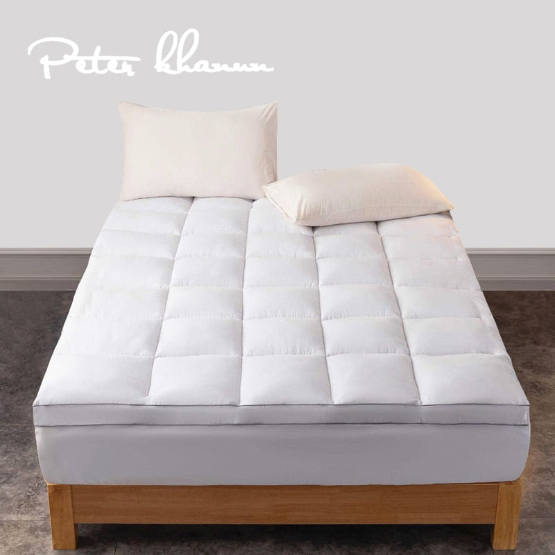 Luxurious Goose Feather Mattress Topper | 100% Cotton encalife
