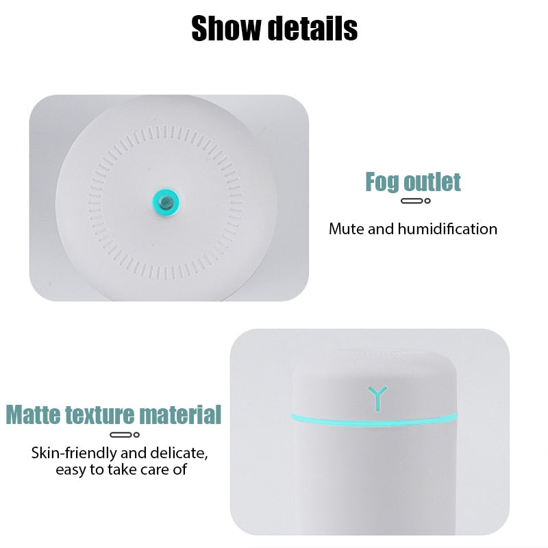 Portable Humidifier | 420ml | 360℃ Cool Mist Sprayer encalife