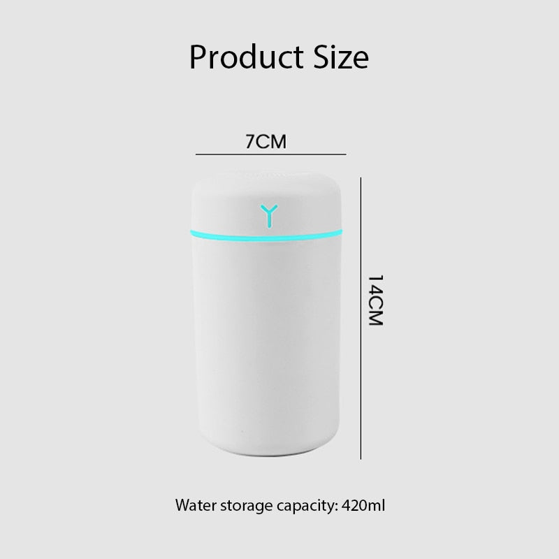 Portable Humidifier | 420ml | 360℃ Cool Mist Sprayer encalife