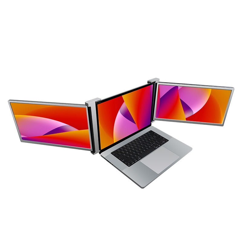 Triple Portable Laptop Monitor | Screen Extender | On-the-Go Ultra-Wide Display Solution encalife