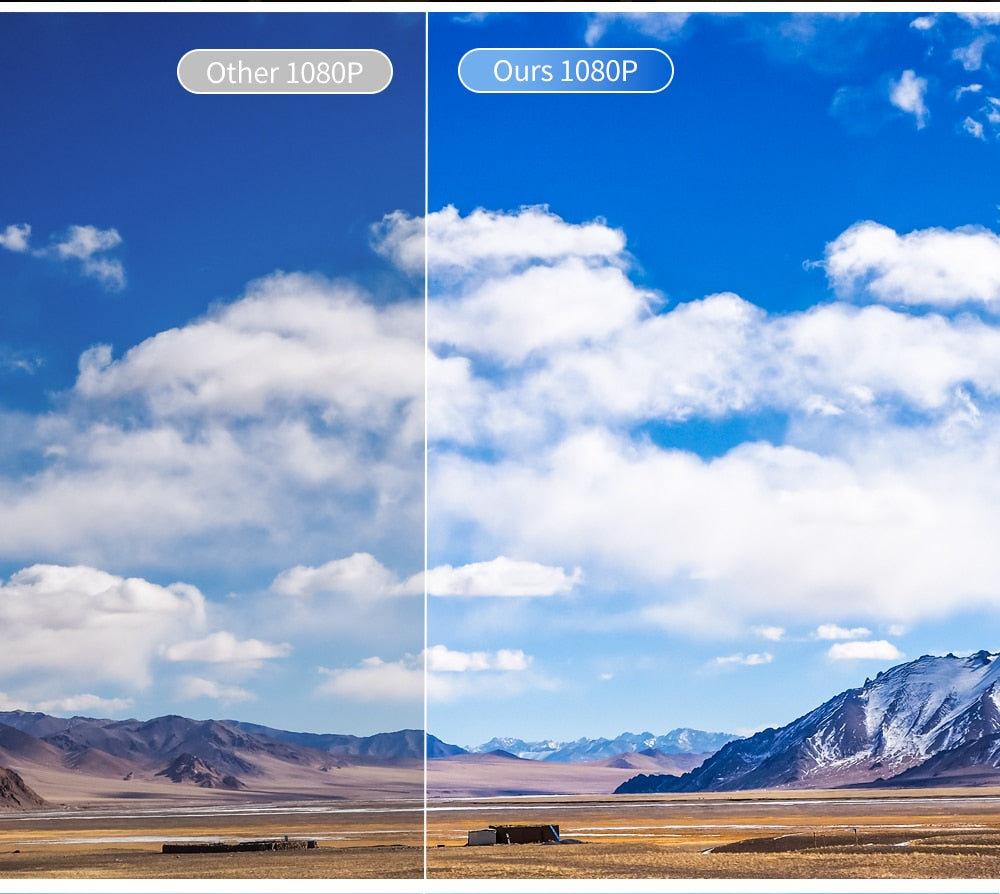 4K Home Projector | 10,000 Lumens | 60 - 450 Inch Clear Projection