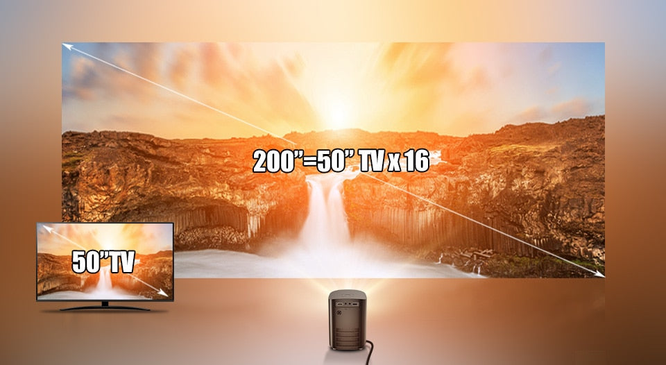 Cinematic Home Projector: Unmatched 4K Visuals encalife