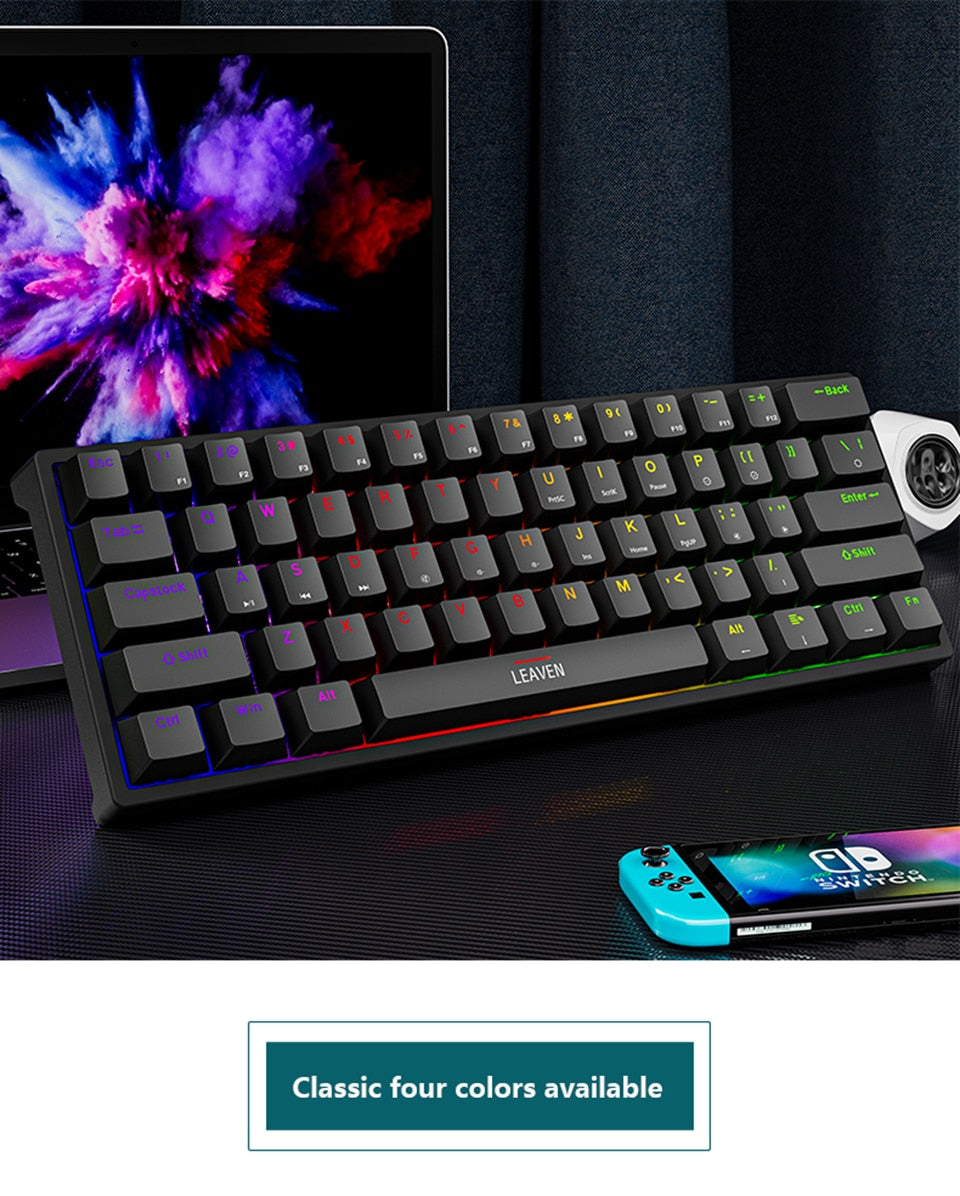 61-Key Gaming Keyboard | With RGB Backlighting encalife