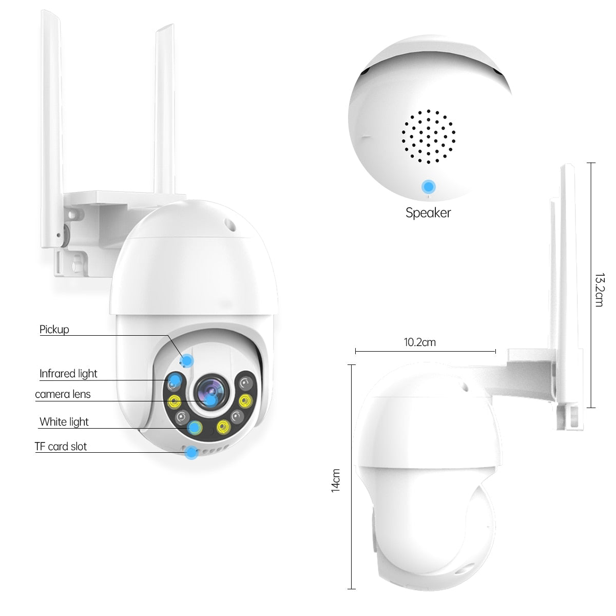 Smart Surveillance Security Camera | Remote Controlled 2-Way Audio System encalife