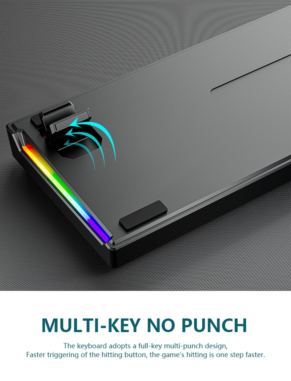 61-Key Gaming Keyboard | With RGB Backlighting encalife