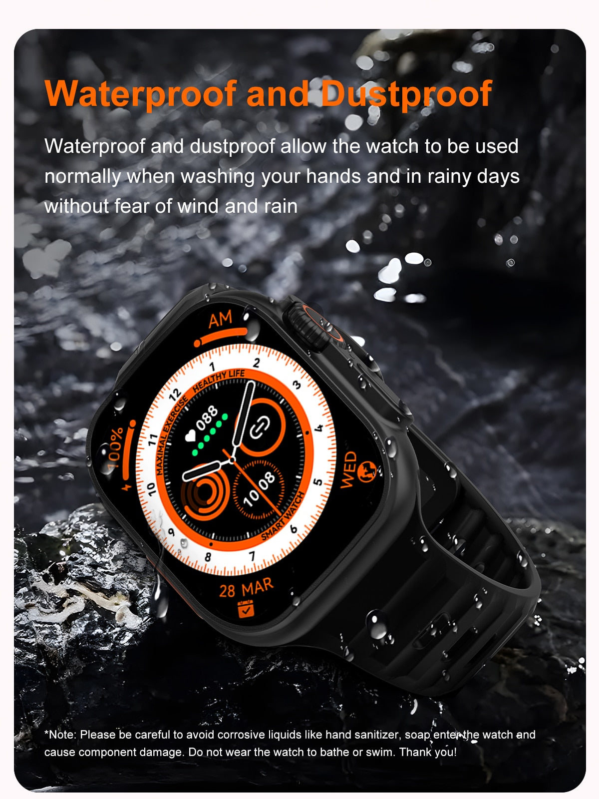 Ultra Smart Watch | Smart Phone Compatible Fitness Tracker encalife