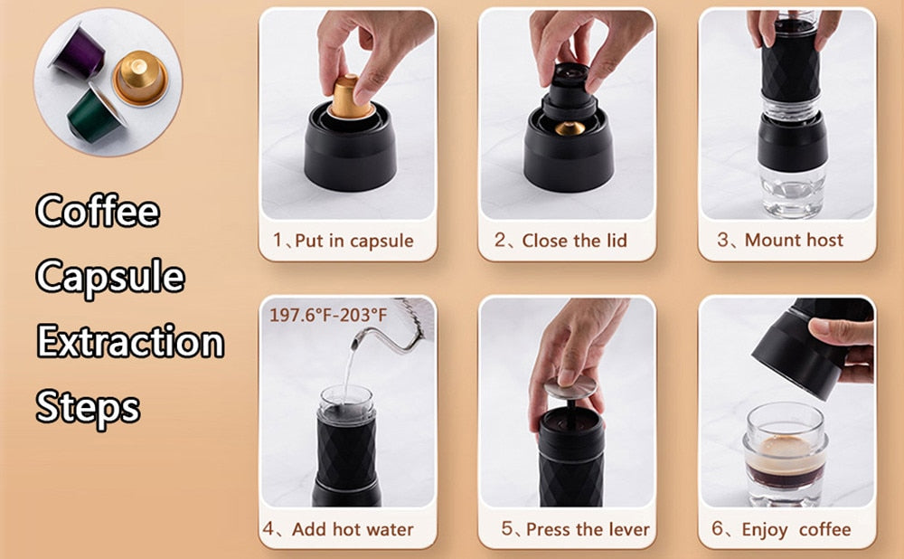 Coffee Maker | Mini Portable Design encalife