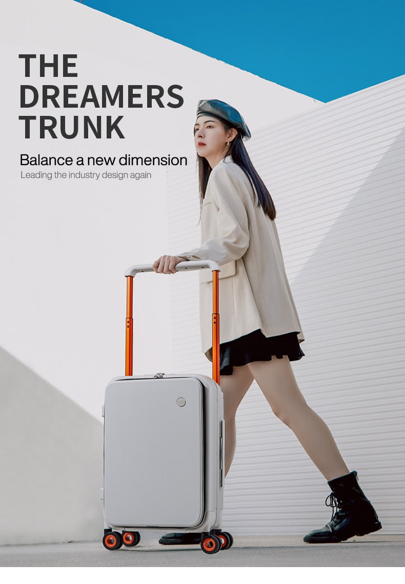 Sleek Luggage | Trendy Carry-On Suitcase encalife