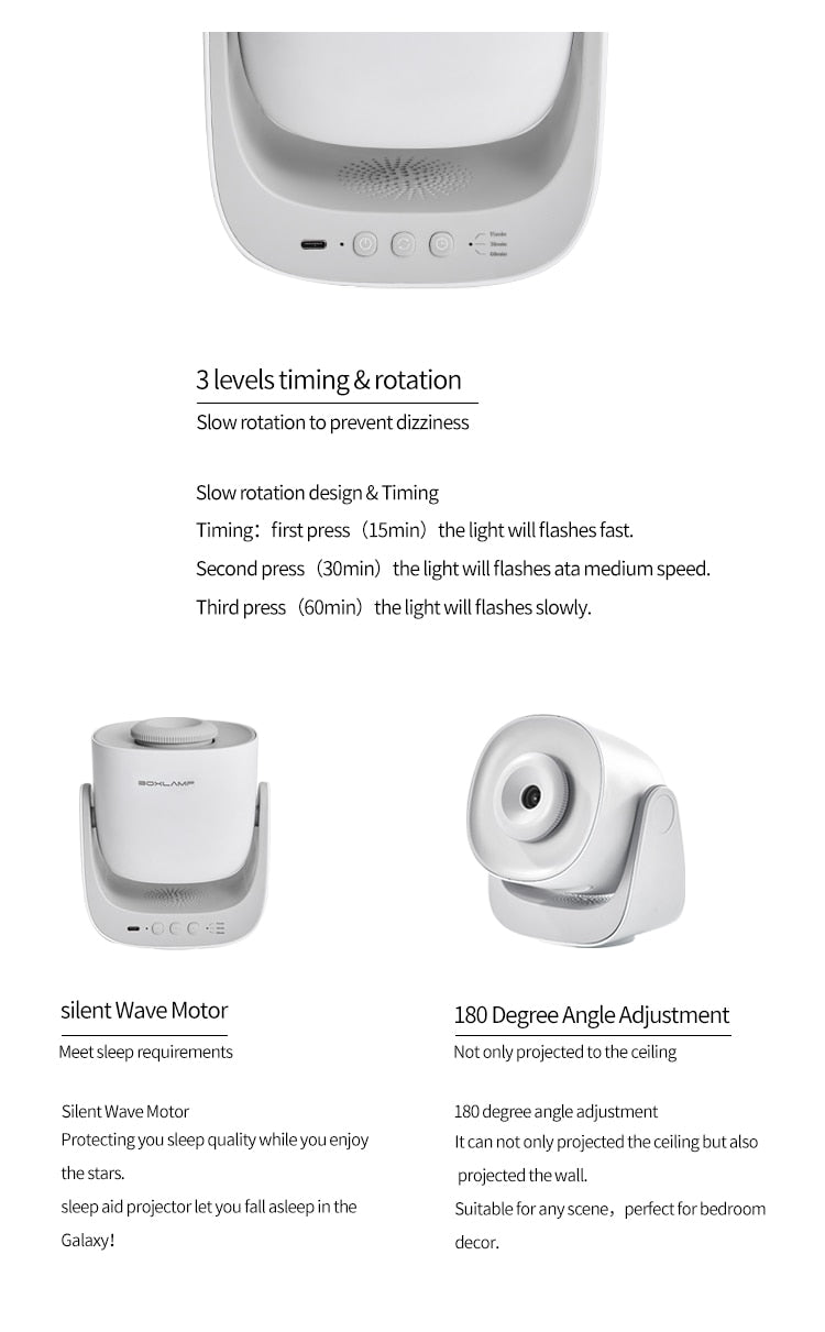 Galaxy Projector | Sky Projector | LED Rechargeable Sky Lamp encalife