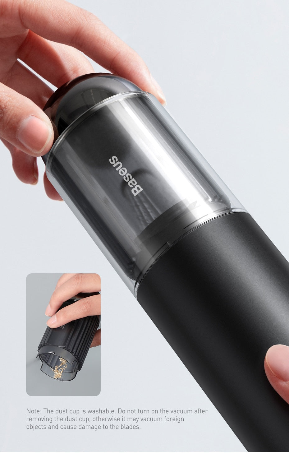 Powerful Handheld Vacuum | With LED Light encalife
